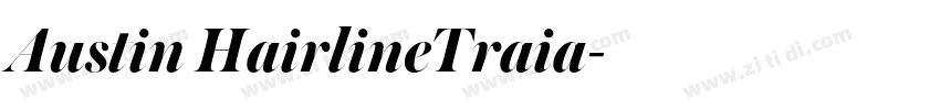 Austin HairlineTraia字体转换